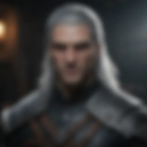 The Witcher logo featuring Geralt of Rivia