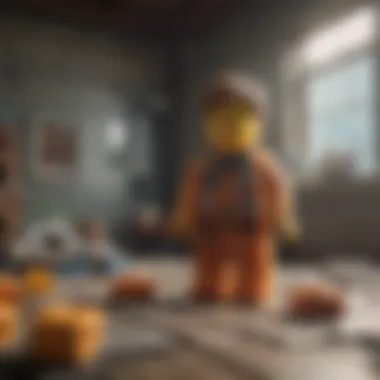 A playful depiction of humor within LEGO game narratives