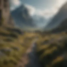 A breathtaking landscape of Middle-earth