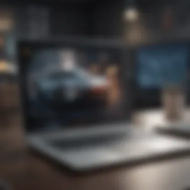 Next-Gen Productivity Solution Futuristic device combining productivity and mobility