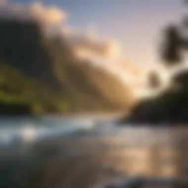 Scene depicting the iconic Hawaiian landscape featured in Hawaii Five-0