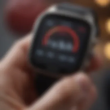 Heart rate measurement app interface