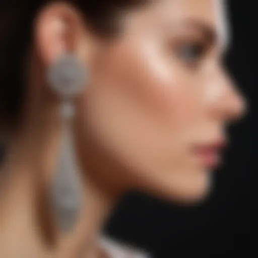 Exquisite Diamond Encrusted Earrings by Heather Dubrow