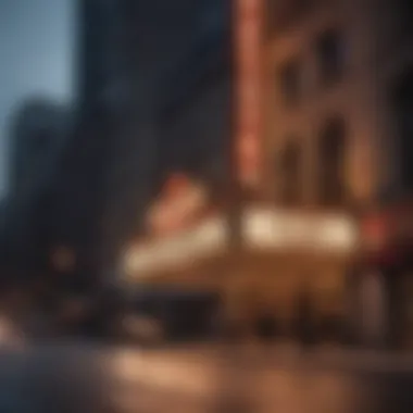 Historic Chicago Theater Marquee Illuminated