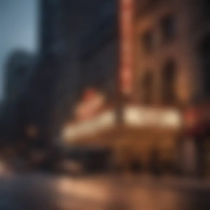 Historic Chicago Theater Marquee Illuminated