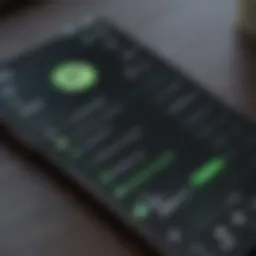 A close-up of a smartphone displaying the Spotify interface with pre-save options highlighted.