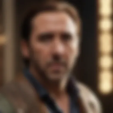 Nicholas Cage Engrossed in a Captivating Scene