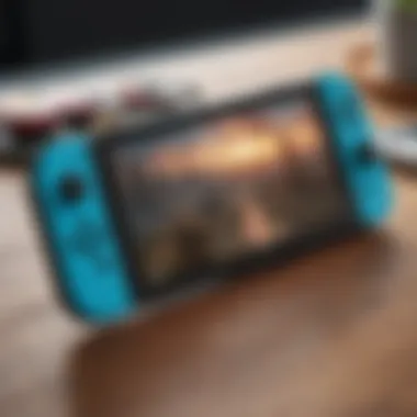 Joy-Cons attached to Nintendo Switch Lite for on-the-go gaming