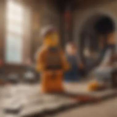 Gameplay scene from a LEGO video game