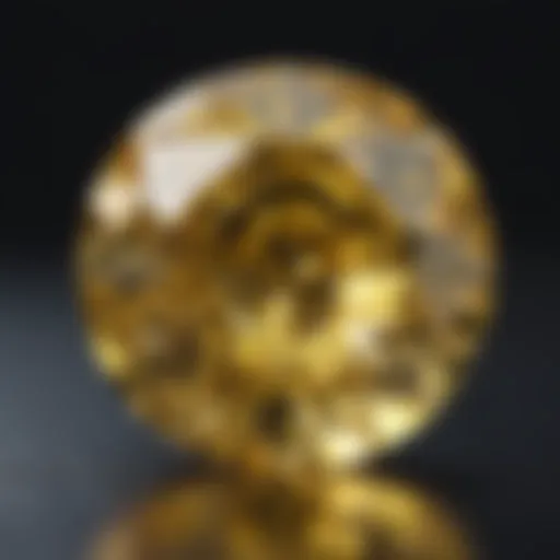 Luxurious 9 Carat Yellow Diamond in Elegance