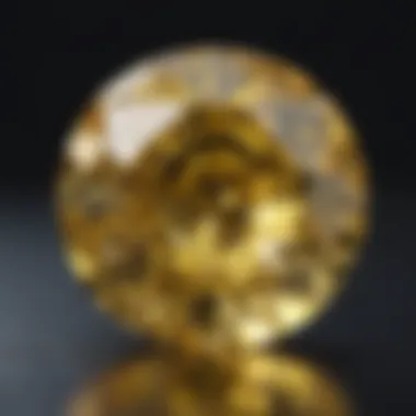 Luxurious Yellow Diamond in Elegance Luxurious 9 Carat Yellow Diamond in Elegance