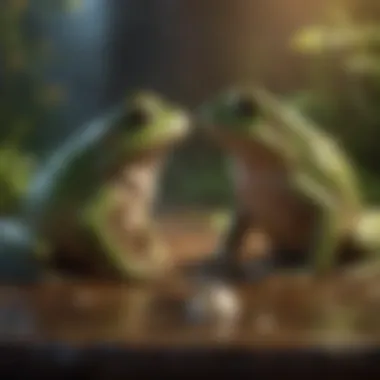 Magical Kiss Transforming the Frog