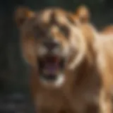 Majestic Lioness in Roar