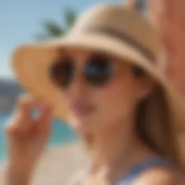 Elegant Summer Hat and Sunglasses