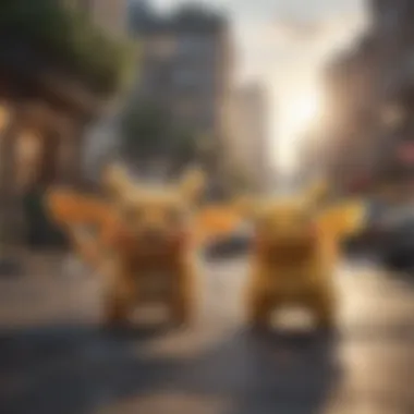 Dynamic Pokemon Battle Strategy Dynamic Pokemon battle scene showcasing strategy