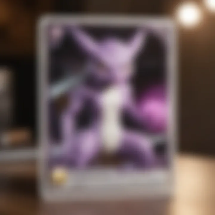 Collection of vintage Mewtwo cards