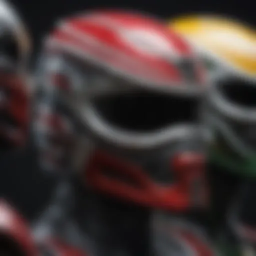 Mighty Morphin Power Rangers iconic helmets