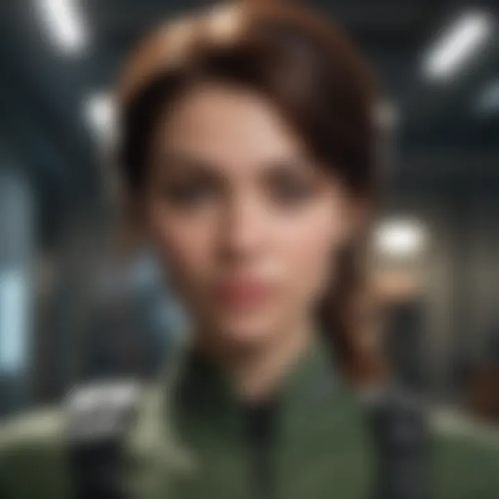 Mysterious and enchanting female character from 'Doom at Your Service'