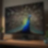 Smart TV displaying Peacock app interface