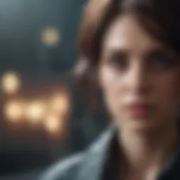 Intriguing scene from an upcoming thriller film