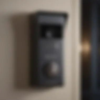 Night vision feature on a cutting-edge doorbell camera