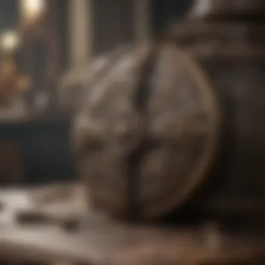 Close-up of a significant artifact from the Outlander series