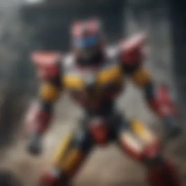 Power Rangers Megazord in action