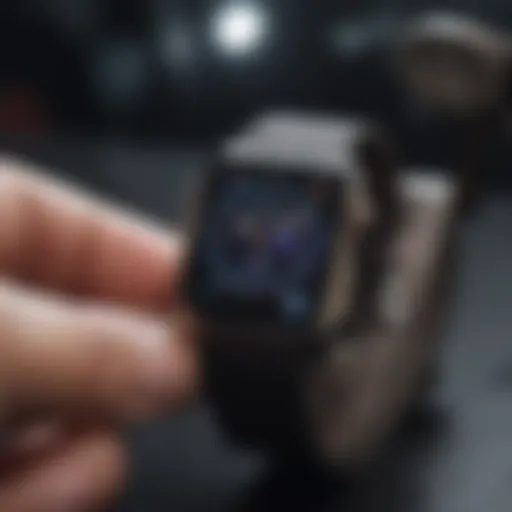 Precision tools used in Apple Watch screen repair