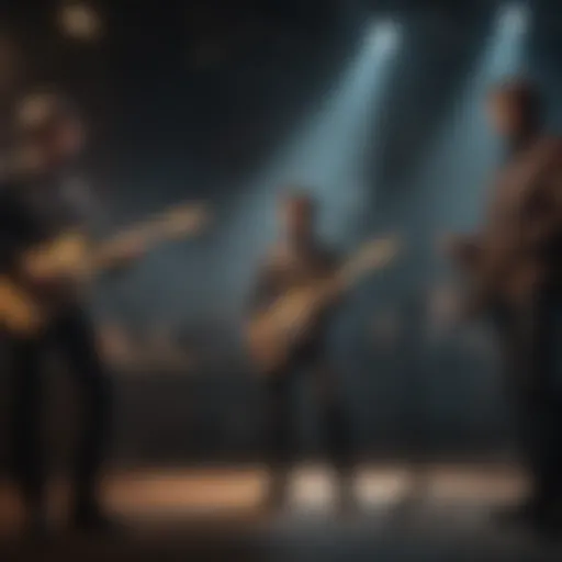 Iconic band performing on stage