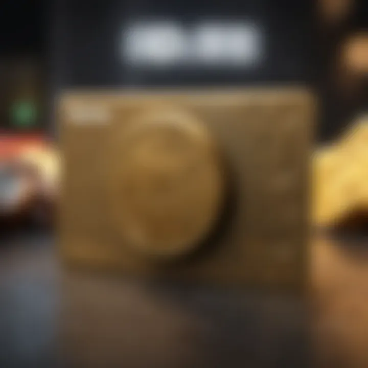 Robux gift card with digital currency background