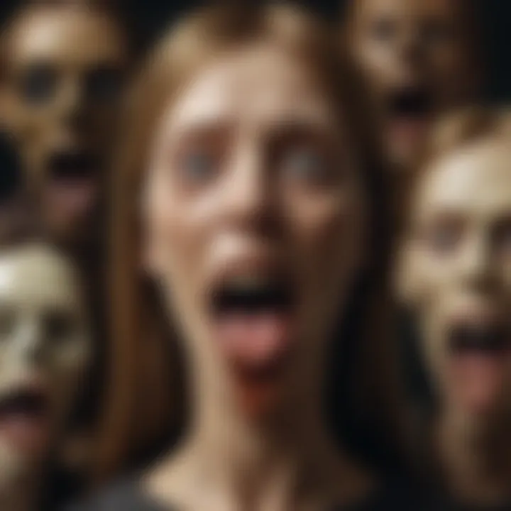 A collage of key characters from the Scream franchise