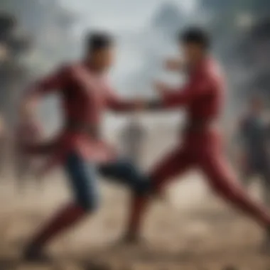 Epic battle scene from Shang-Chi