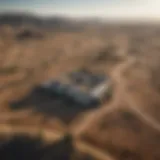 Aerial view of Skinwalker Ranch showcasing its mysterious landscape