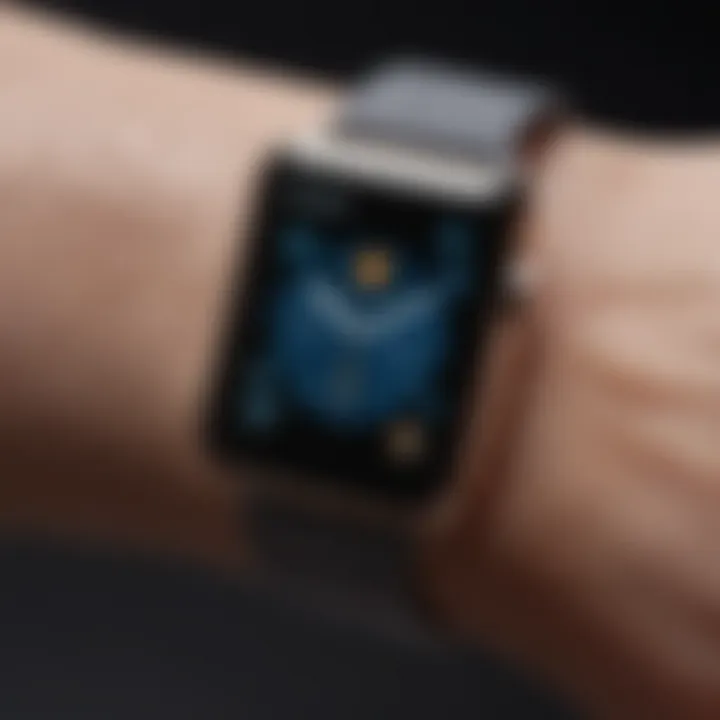 Sleek iWatch model highlighting minimalist aesthetics