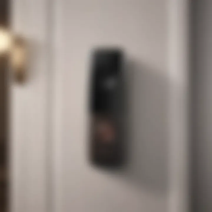 Sleek and stylish design of a top doorbell camera