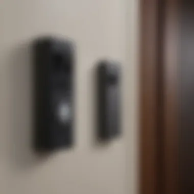 Smartphone app integration on a high-tech doorbell camera