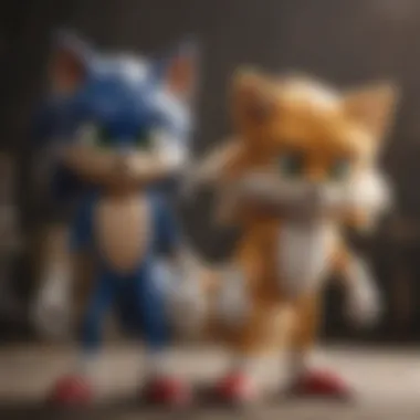 Sonic and Tails standing back to back in a heroic pose