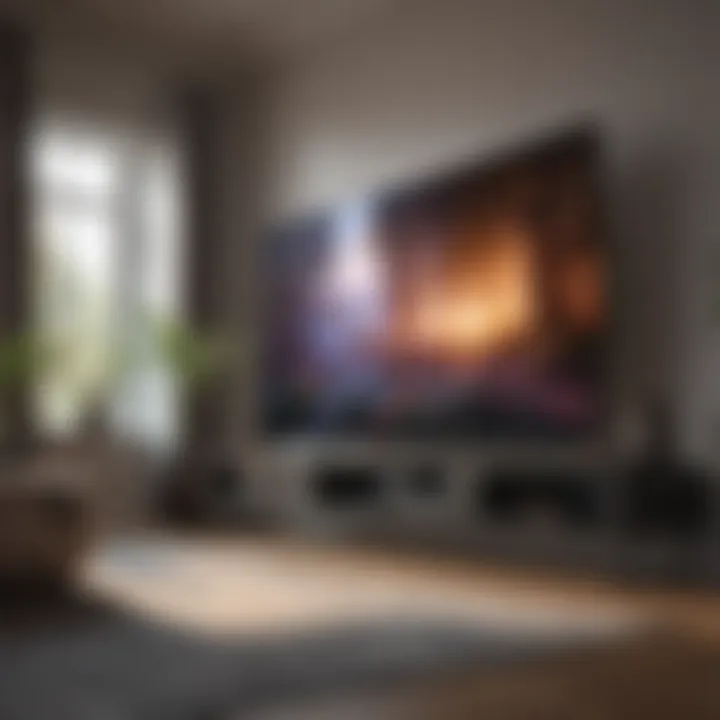 Infographic illustrating key features of Sony 65-inch OLED TV