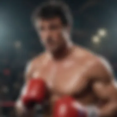 Sylvester Stallone in boxing attire