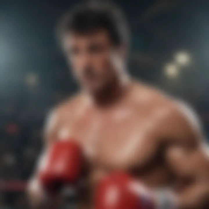 Sylvester Stallone in boxing attire