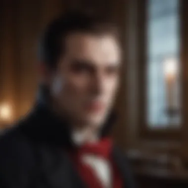 Vampire in Classical Literature A captivating depiction of a vampire in classical literature