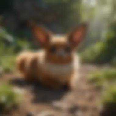 Eevee in a serene environment