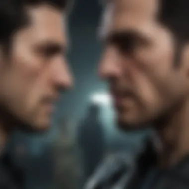 A tense confrontation highlighting moral dilemmas