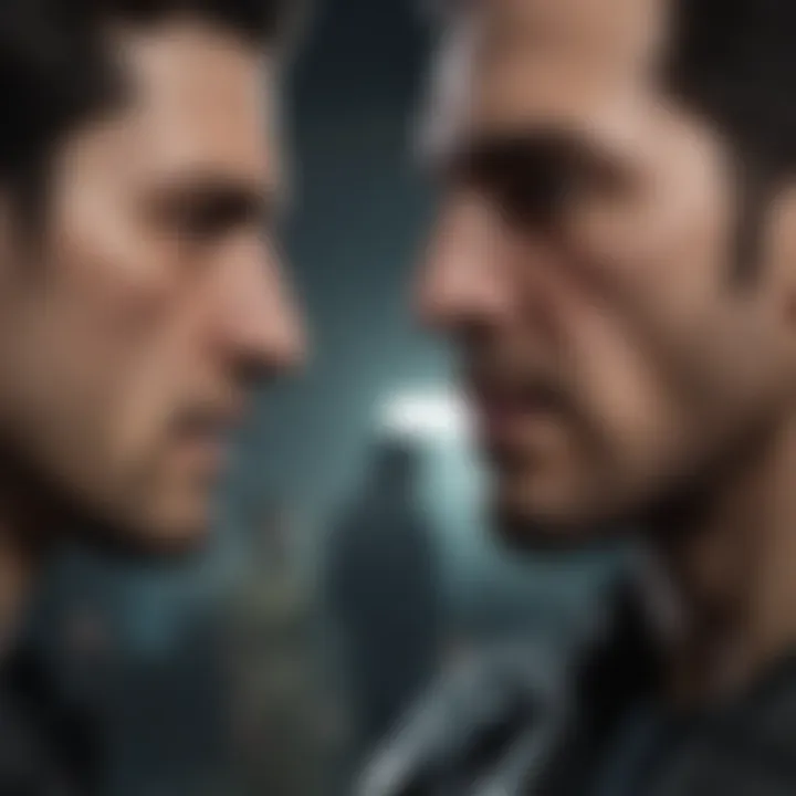 A tense confrontation highlighting moral dilemmas