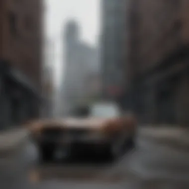 The gritty urban backdrop of the series