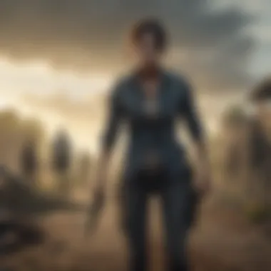 Dramatic Atmosphere in The Walking Dead A dramatic scene from The Walking Dead showcasing the intense atmosphere.