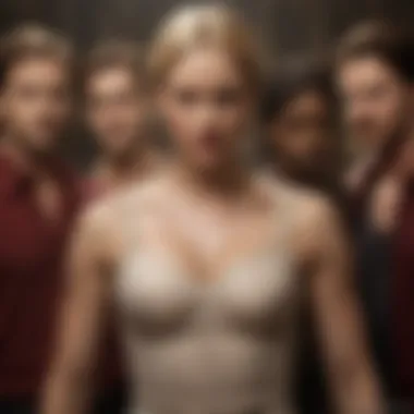 The Dynamic Characters of True Blood An artistic representation of the core characters from the True Blood series.