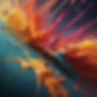 Vibrant Brushstrokes Colorful watercolor brush strokes as screen saver