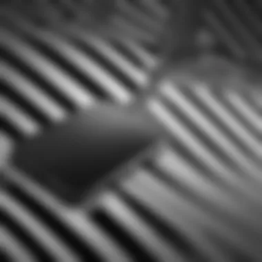 Sleek Patterns Minimalist black and white patterns on iPhone display