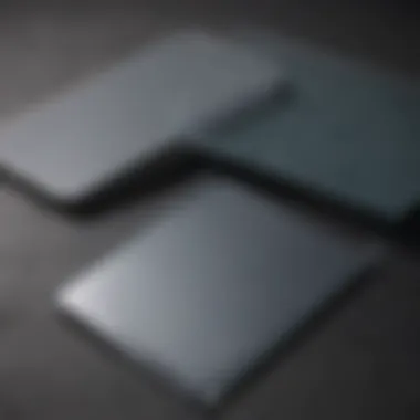 Various types of screen protectors laid out for comparison.